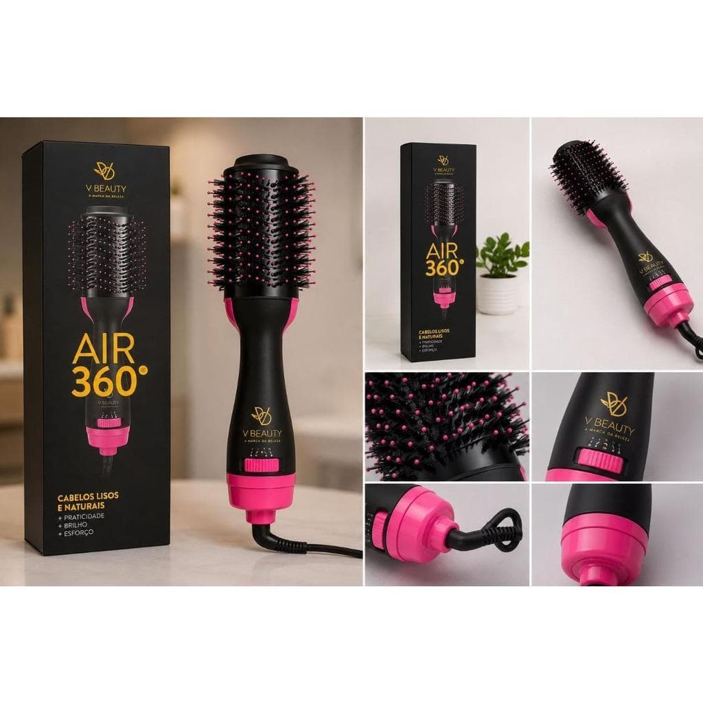 Escova Secadora V Beauty Air 360° 1000W Alisa e Modela