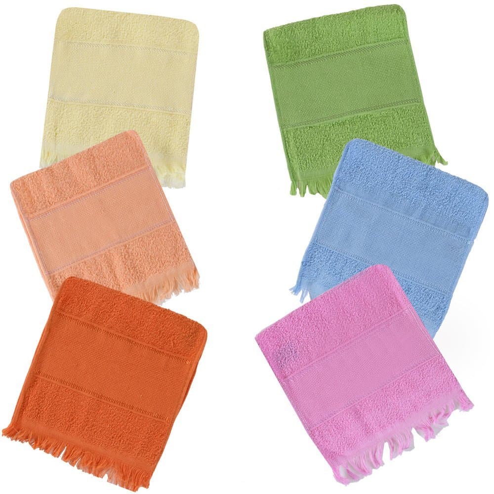 Kit 10 Toalhas Social Fina Bianca 100% Algodão 21x31cm