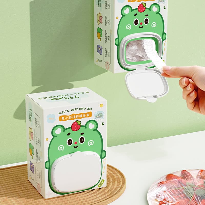 [Estoque pronto] Envoltório de plástico estilo fofo de qualidade alimentar frutas vegetais cozinha melancia envoltório d