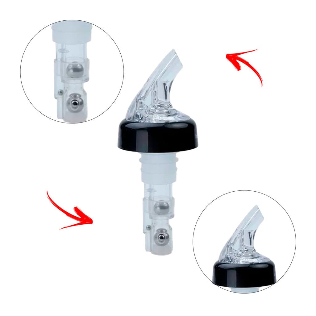 Bico Dosador de Plástico com Controle de Fluxo 50ml