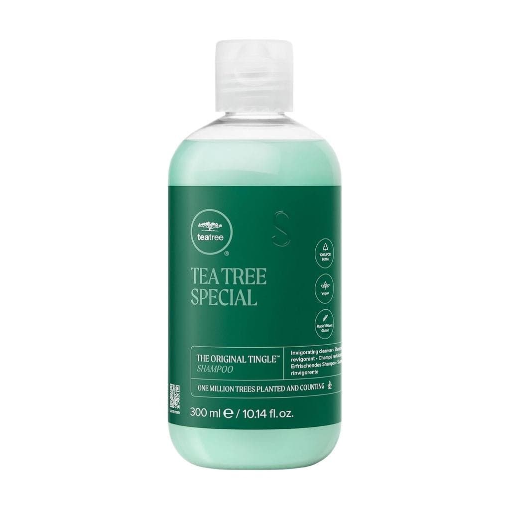 Shampoo Especial Tea Tree, Limpa Profundamente, Refresca o Couro Cabeludo, Para Todos os Tipos de Cabelo, Especialmente