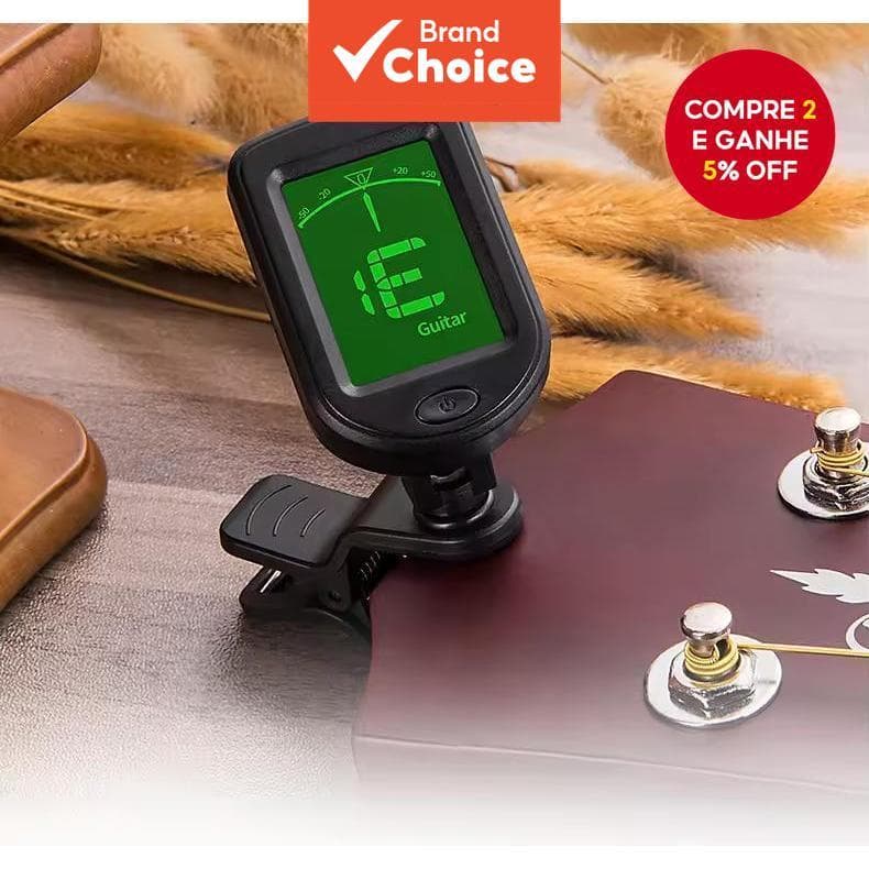 Miwayer Clip On Afinador De Guitarra Eletrônica Digital , Doze Leis Iguais Para Baixo Ukulele Violino Bandolim Banjo , V