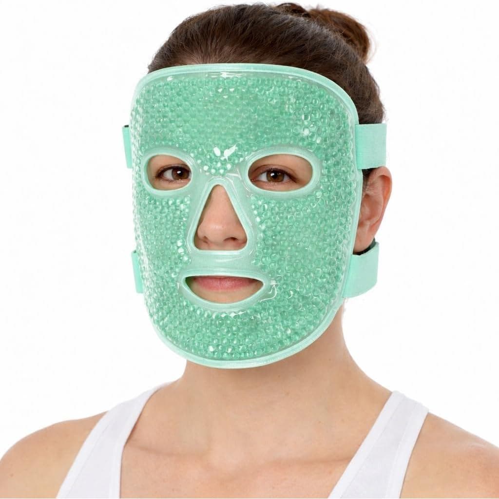Reutilizávelhot & ColdFace EyeGelMask – Máscara De Gelo Relaxante Com Tecido De Veludo De Pelúcia , Cuidado Sem Fragrânc