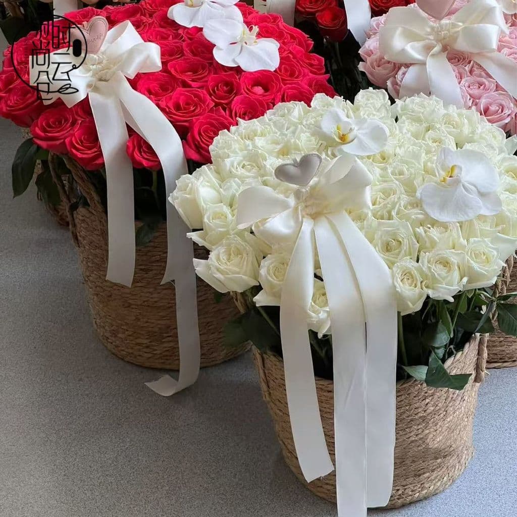 520 novo estilo cesta de palha cesta de mão buquê fresco Material de embalagem estilo Pastoral Rattan Retro arranjo flor