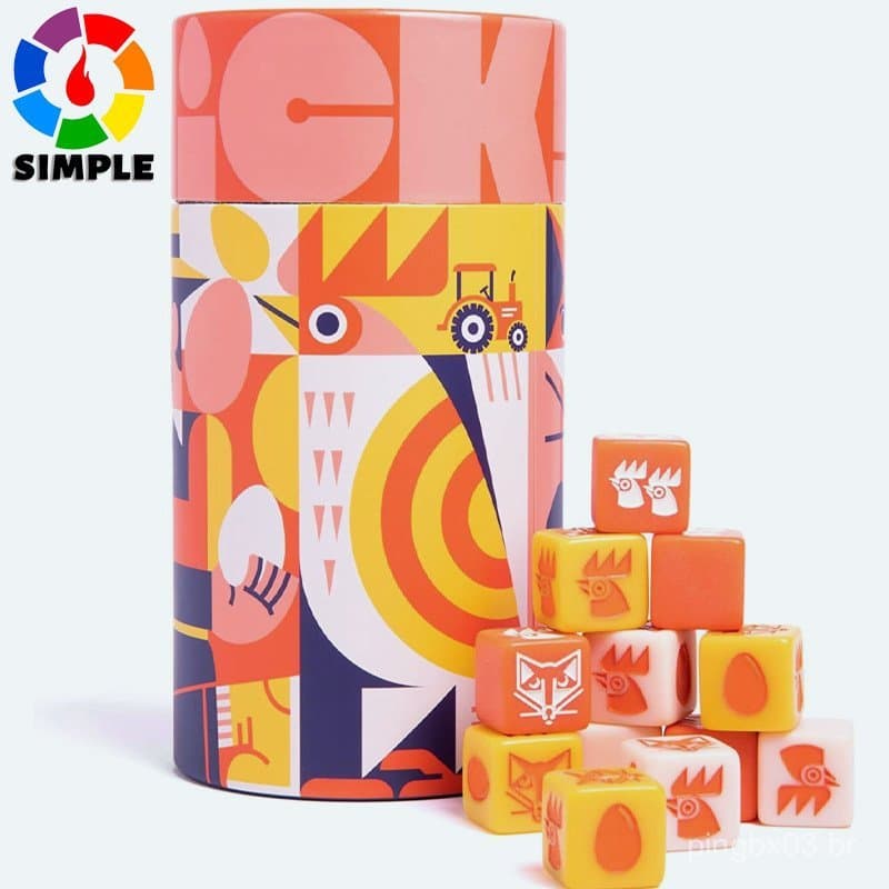 Keymaster Games Frango! Um jogo de dados dinâmico e divertido para crianças e adultos