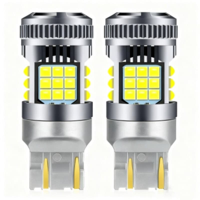 1 Par Lâmpada 36 Leds T20 Ultra Compact Luz Diurna DRL Canbus 6000K