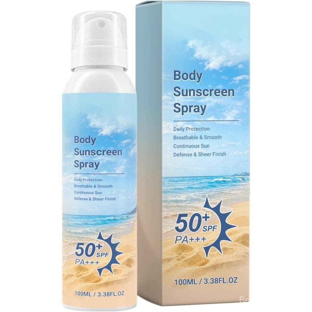 Protetor Solar Corporal em Spray SPF50+ PA++++ Respirável, Acabamento Suave e Transparente, Defesa Solar Diária, Névoa F