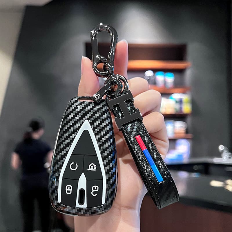 Capa de chave Chang'an CS75plus UNIV Ruicheng CS35plus Yida UNIZ Eado, estojo com fivela para chave de carro