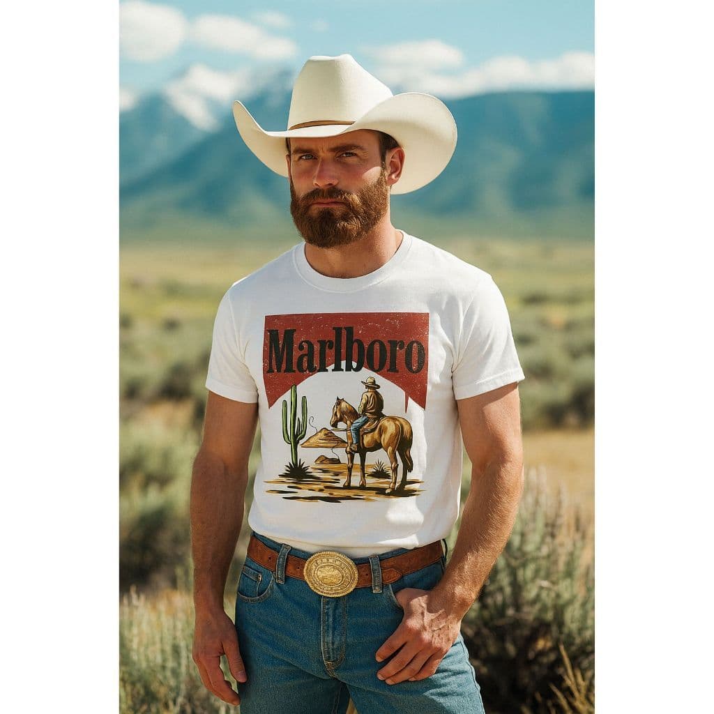 Camisa Camiseta Country Marlboro Ariat Impacto Country Wild West Peão Vaquejada Cavalgada Barretão