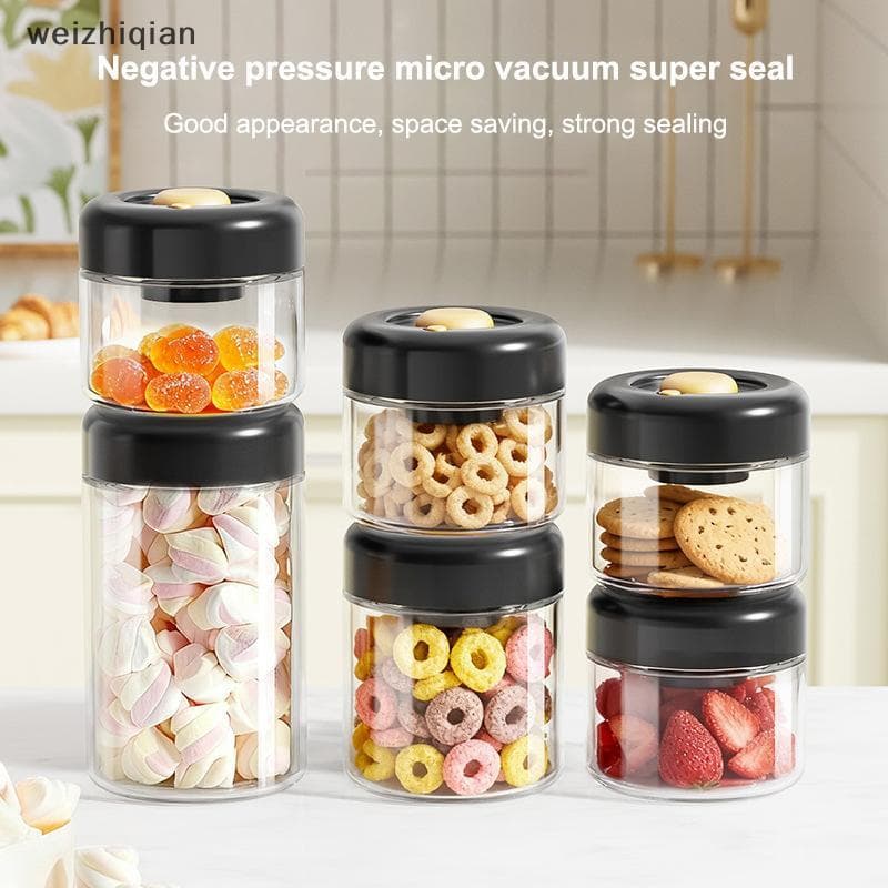 [T & B] 500/750/1100ml Grãos De Café Tanque Selado A Vácuo Frascos De Armazenamento De Alimentos De Vidro Transparente R