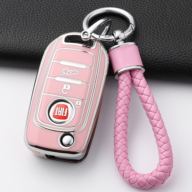 Capa de Chave de Carro em TPU, FIAT Tipo Toro Nuovo Liberdade 500X Doblo Argo Grazie, Acessórios para Chaveiro Sem 9YQC