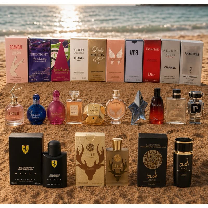 KIT 10 PERFUMES IMPORTADOS MASCULINO e FEMININO 100ML