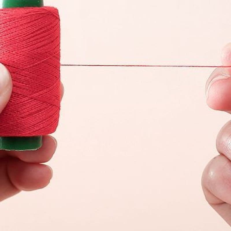 Reparação de máquina de costura manual roupas de costura linha branca linha de costura preta linha de costura doméstica