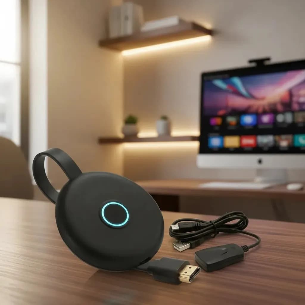 Transmissor Hdmi Sem Fio Wireless Adaptador Espelhamento Vídeo 1080p Full Hd Android Ios Celular Tv Tela Miracast