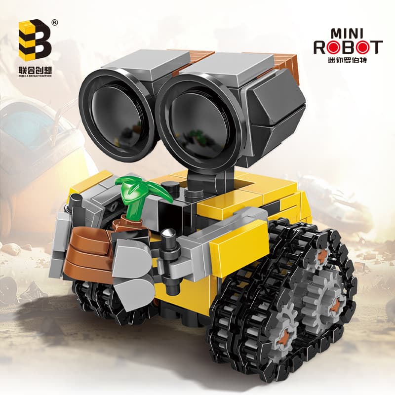 Montagem de Brinquedos DIY, Blocos de Construção Educativos, Robô WALL-E
