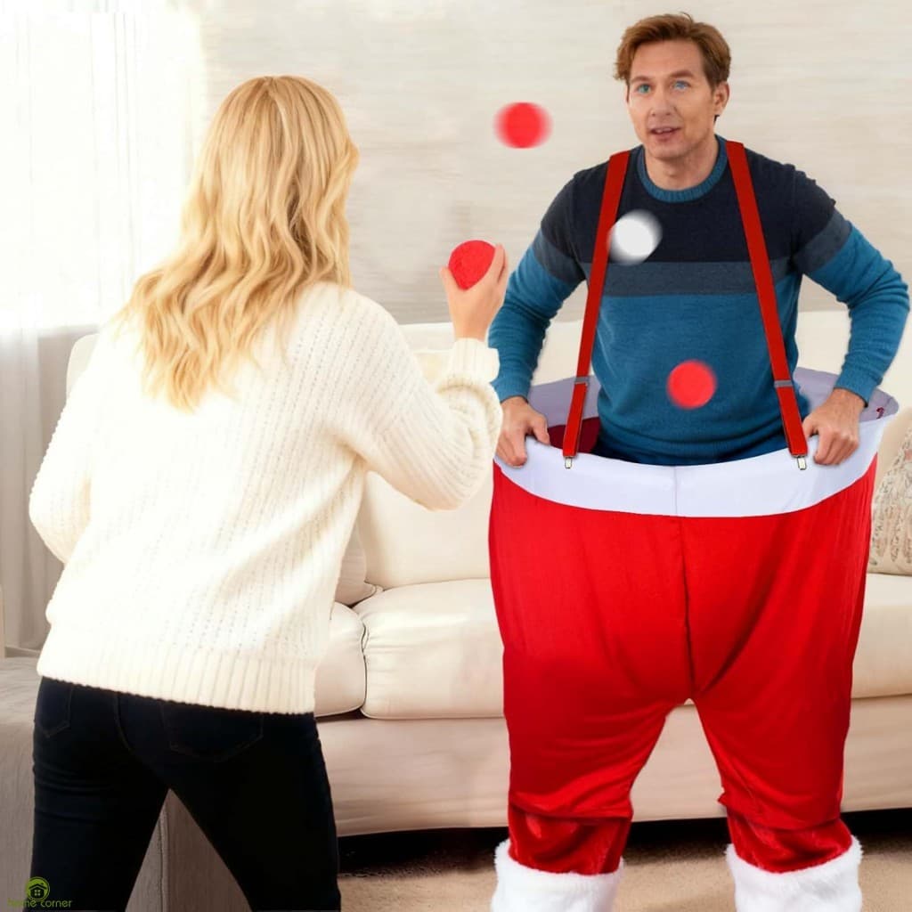 Conjunto De Jogos De Arremesso De Papai Noel Para Festa No Quintal Ao Ar Livre , Bola De Neve De Natal , Atividade Diver