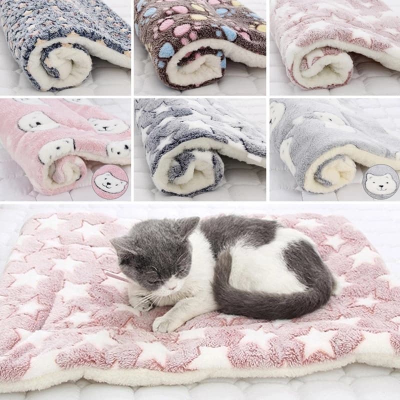 Almofada Macia de Flanela para Animais de Estimação, Cama de Lã para Cães e Gatos, Capa de Sofá para Dormir em Casa DP8M