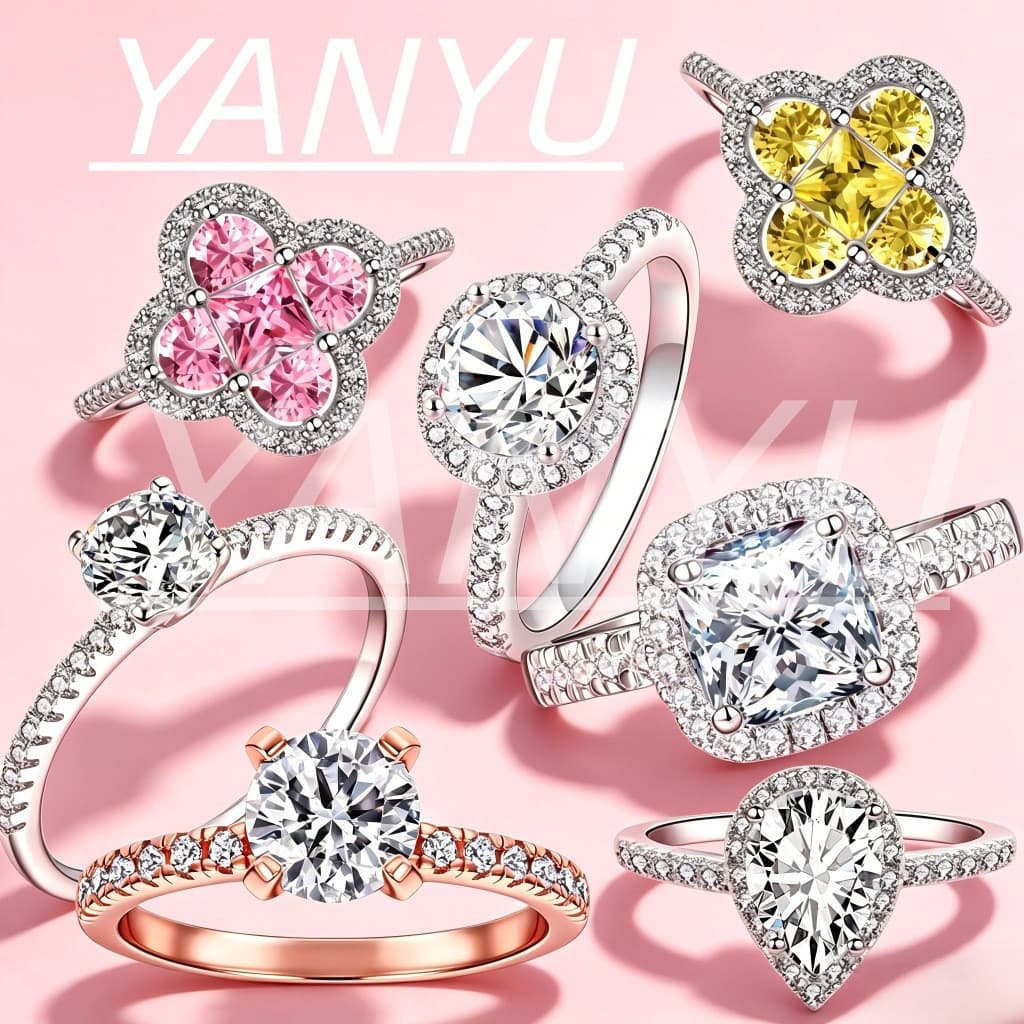 Anel feminino de prata S925 com incrustação de zircônia, estilo versátil, adequado para noivado e uso diário, presente d