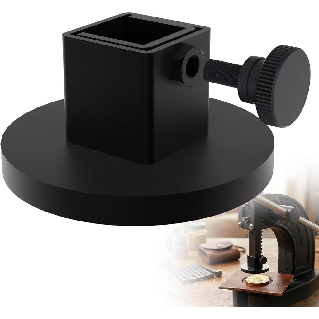 Pé de Pressão Manual 333 para Prensas Arbor, Acessórios para Prensas Arbor, Placa de Aço Carbono de 3" x 3" para Estampa