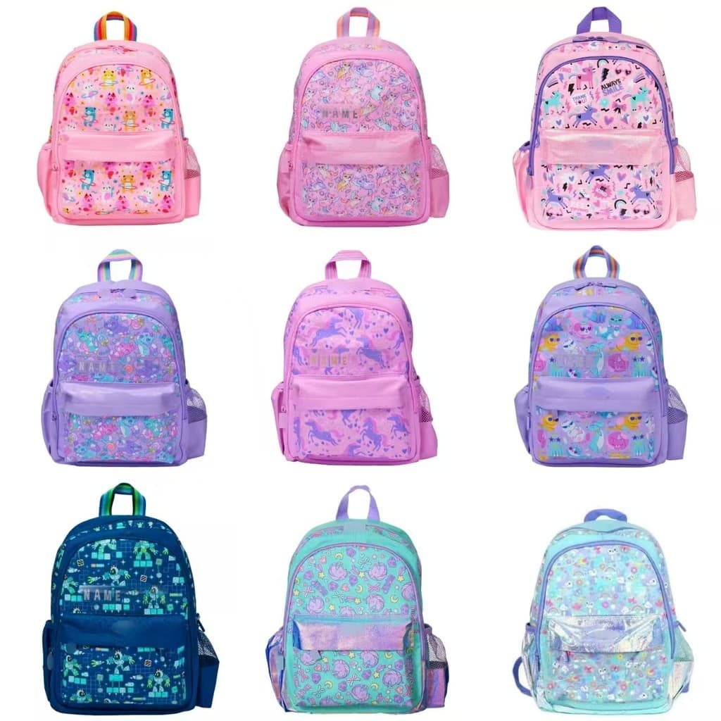 Bolsa escolar australiana de cartão médio para crianças, estudantes da escola primária, série Casual de mochila de desen
