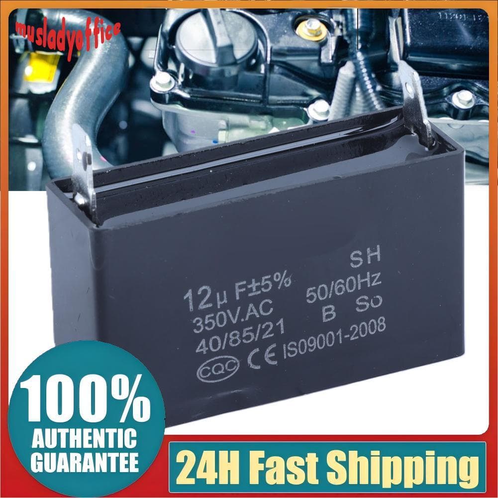 musladyoffice-BR Solinder Gerador Capacitor Partida Motor de Ar Condicionado 12UF com Plástico AC350V Instalação