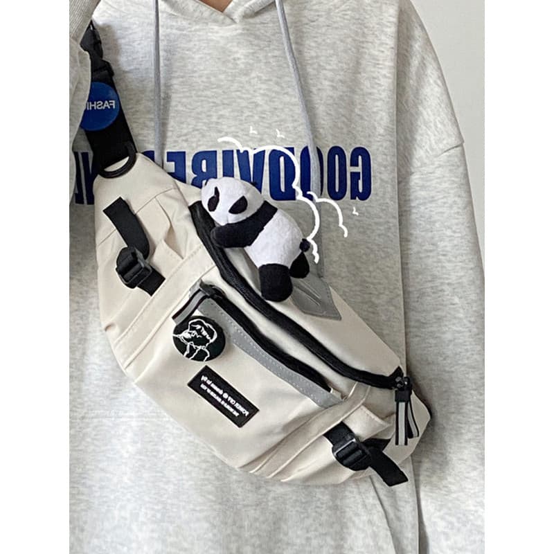 Bolsa mensageiro masculina mochila cintura saco japonês ferramentas esportes novo estilo Casual ciclismo de um ombro sac