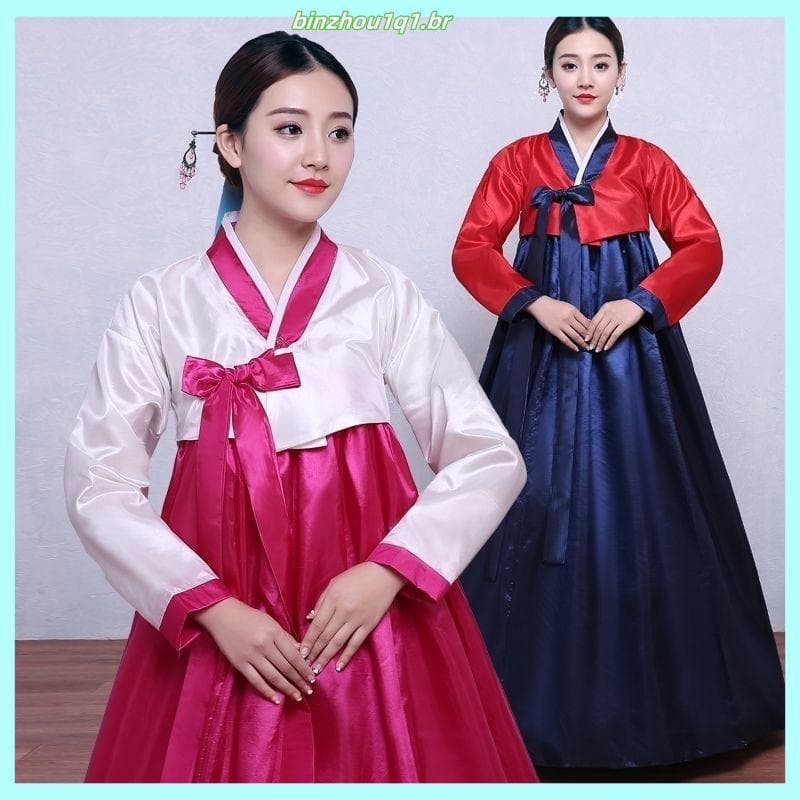 Melhorado Hanbok feminino adulto coreano traje fresco tradicional coreano traje Dachangjin traje de dança étnica