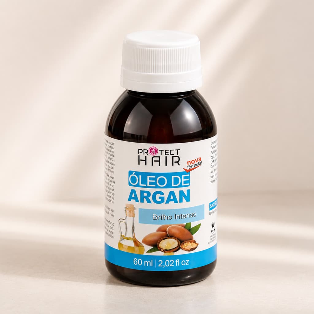Óleo Vegetal de Argan 60ml para umectação capilar Protect Hair