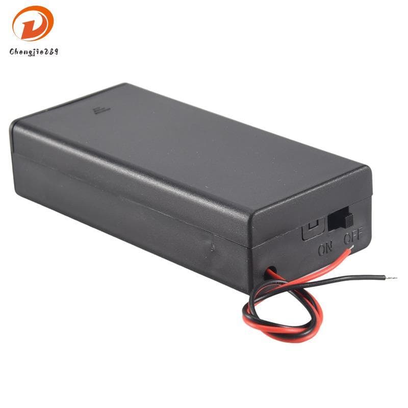 [Novo C] 3.7V 2x18650 Suporte De Bateria Conector Caixa De Armazenamento Interruptor Liga/Desliga Com Chumbo