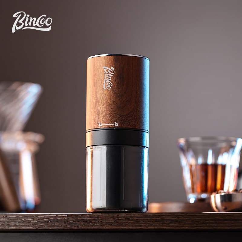 Bin Coo Moedor Elétrico Pequena Máquina de Café Feito à Mão Grãos de Café Portátil Núcleo de Aço Máquina de Moagem Autom