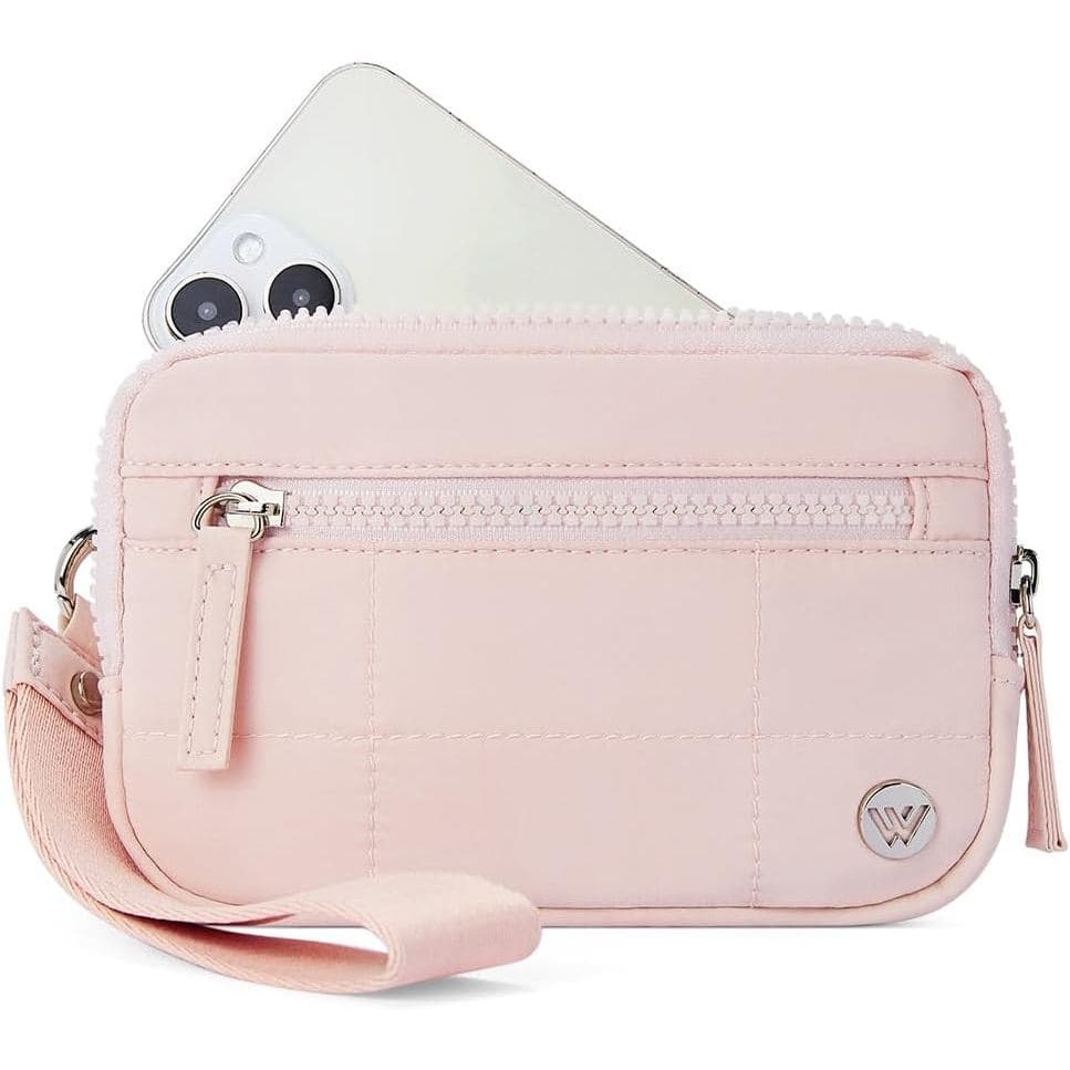 Carteira de Pulso Feminina WESTBRONCO - Carteira de Nylon Acolchoada para Telefone com Bloqueio RFID, Porta-Cartões para