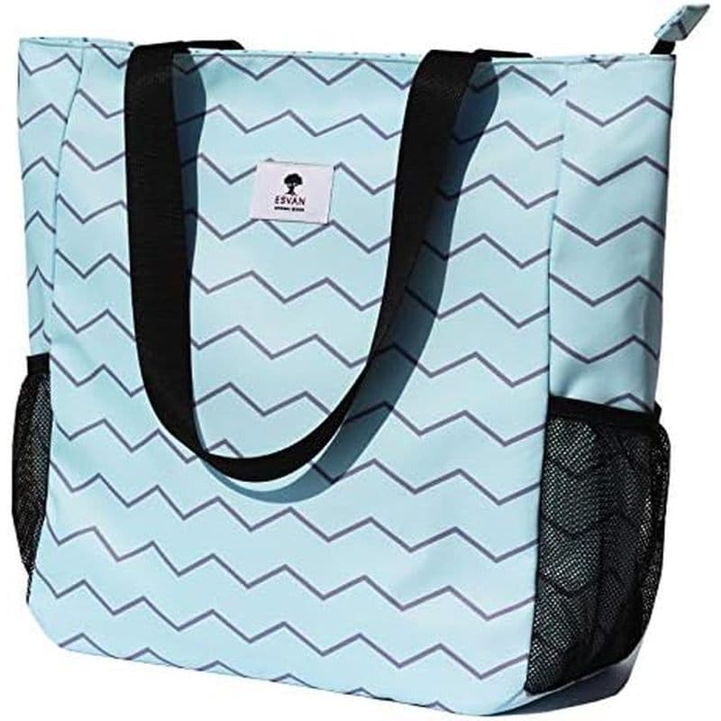 ESVAN Original Floral Resistente À Água Bolsa Grande De Ombro Para Academia Praia Bolsas Diárias De Viagem Atualizadas