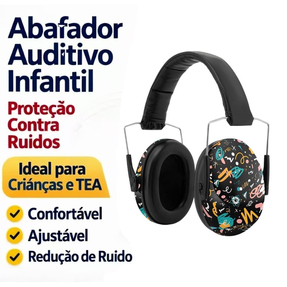Protetor de ouvido infantil com redução de ruído, adequado para pacientes com autismo