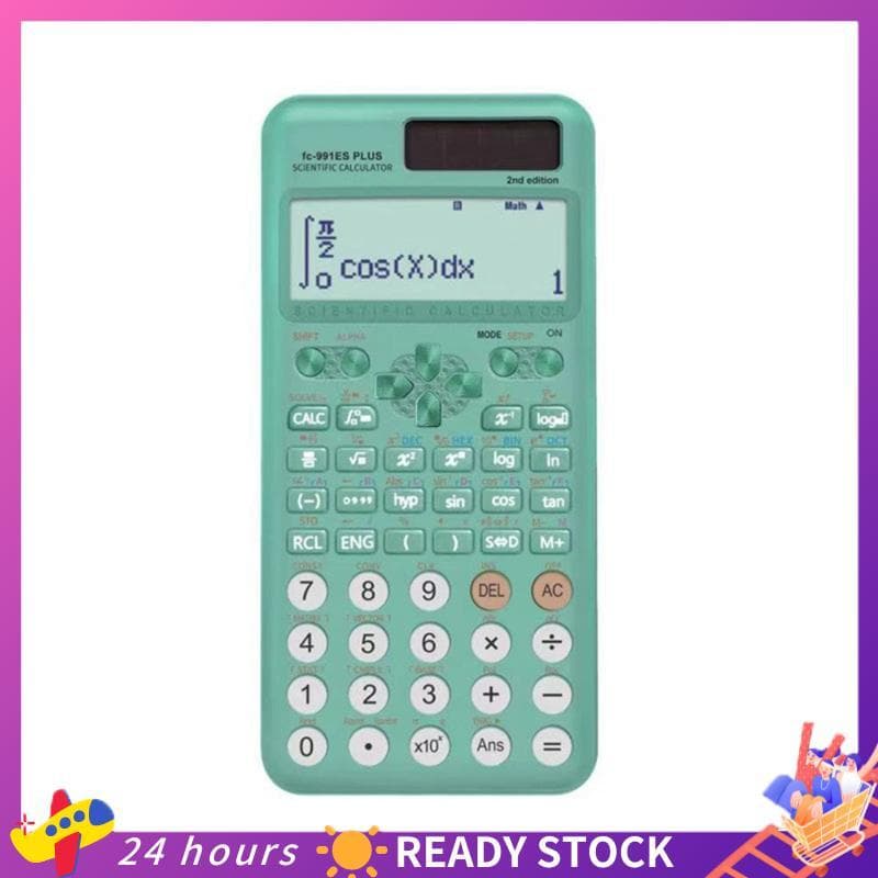 Calculadora Científica Movida A Energia Solar 991ES PLUS-2nd 417 Funções Para Alunos E Professores D