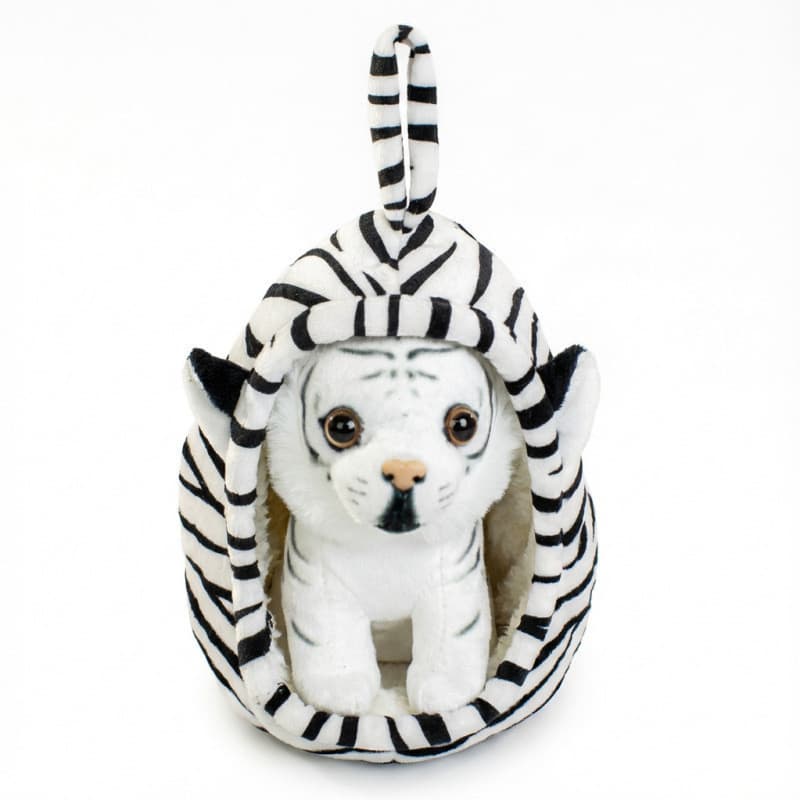 Bonito simulação filhote de cachorro cão tigre boneca brinquedo de pelúcia Shiba Inu canil boneca crianças acompanhando