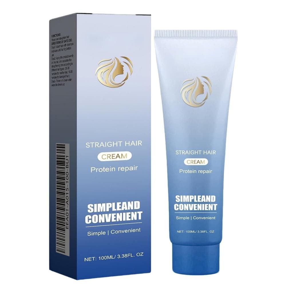 Creme Alisador de Cabelo com Correção de Proteínas, Creme Capilar com Proteínas para Brilho e Suavidade, Creme Alisador