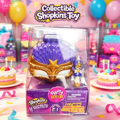 Shopkins Lil'secrets Chaveiro Medalhão Secreto Micro Playset - Usável como Colar ou Pingente de Bolsa, Boneca Teeny Shop