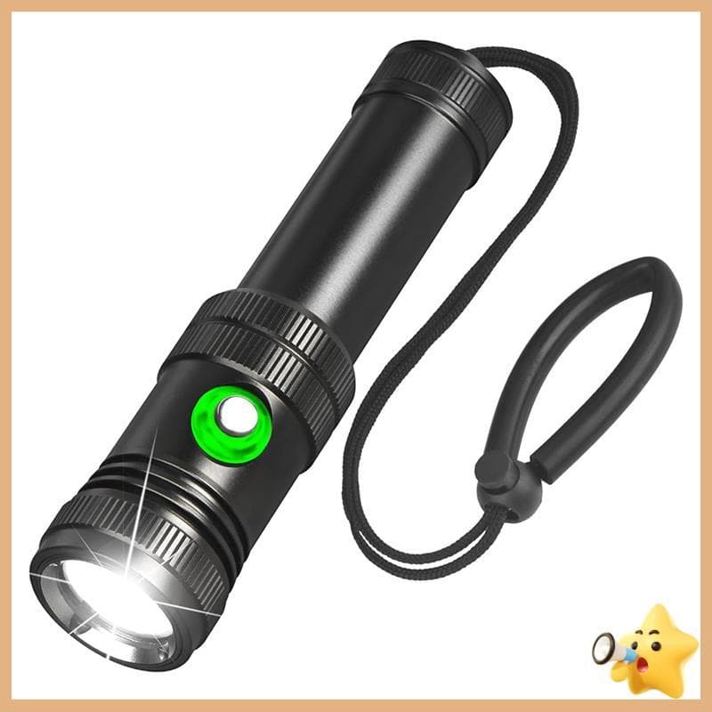 Para Luz De Mergulho 21700 Bateria Recarregável À Prova Dwaterproof Água Lanterna Subaquática , Snorkeling-montague