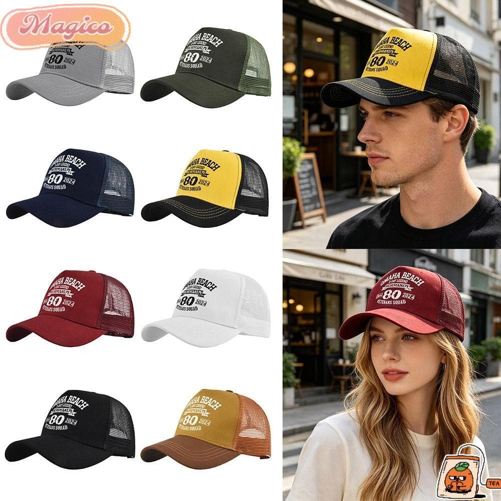 Boné De Beisebol MAGICO , Chapéu De Sol Ajustável Com Letras , Malha Casual Respirável Ao Ar Livre Verão Snapback Casais