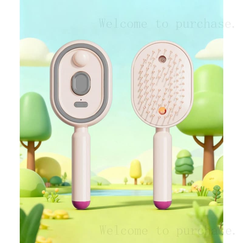 Escova de Vapor Elétrica, Escova de Cabelo Elétrica Úmida - Escova de Cabelo com Pulverizador de Água, Ferramenta de Esc