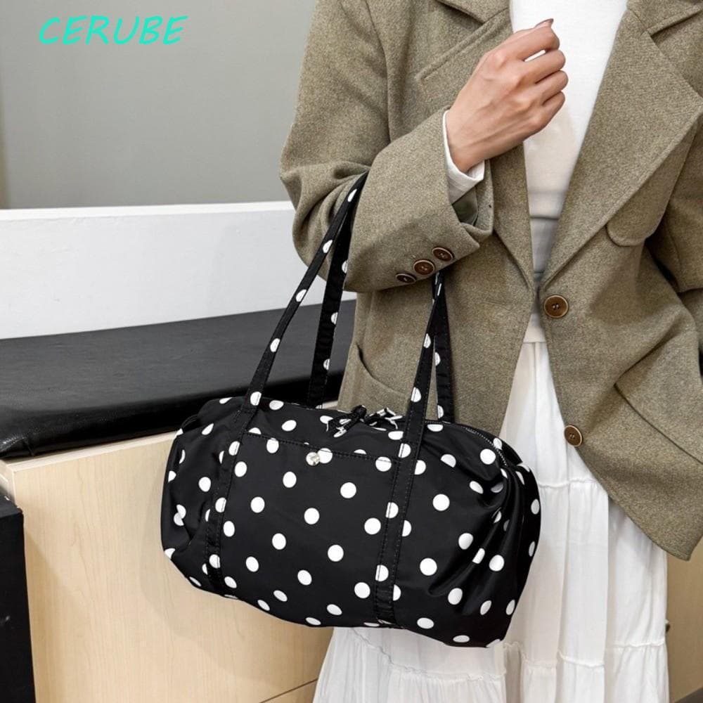 Bolsa De Armazenamento Dobrável CERUBE , Sacola De Bolinhas De Grande Capacidade , Ombro De Nylon Estilo Coreano