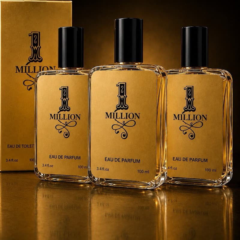 Kit 3 Perfumes Importado Milion 100ML Excelente fixação