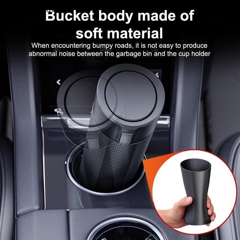 # Novo Lixeira Universal Para Carro , Mini Organizador De Poeira Interior Do Recipiente De Lixo , Caixa De Armazenamento