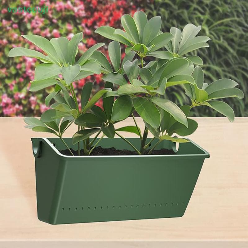 Vastcouji Jardim Ao Ar Livre Planta Parede Vaso De Flores Recipiente Pendurado Vertical Verde br