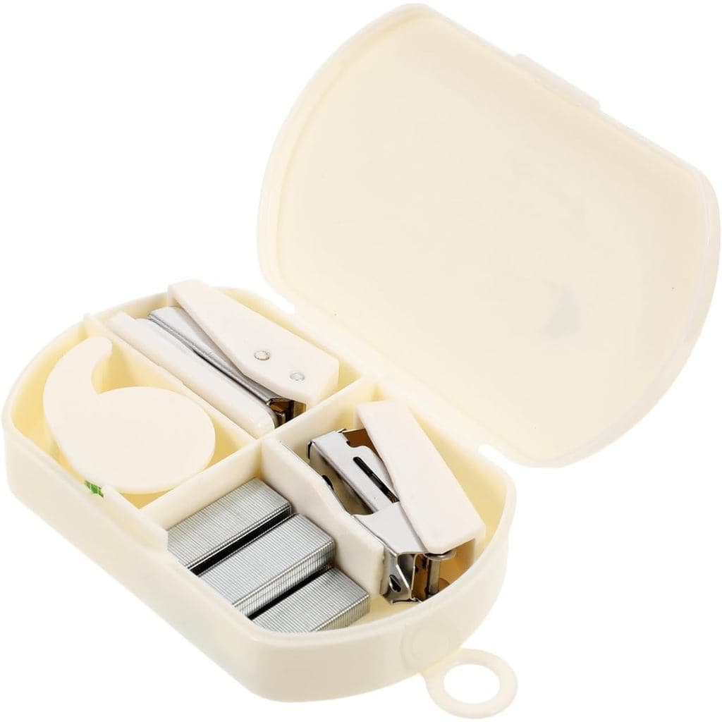 Grampeadores de Mesa, Mini Grampeador, 1 Conjunto de Acessórios de Mesa, Grampeador de Mesa 3 em 1, Furador, Dispensador