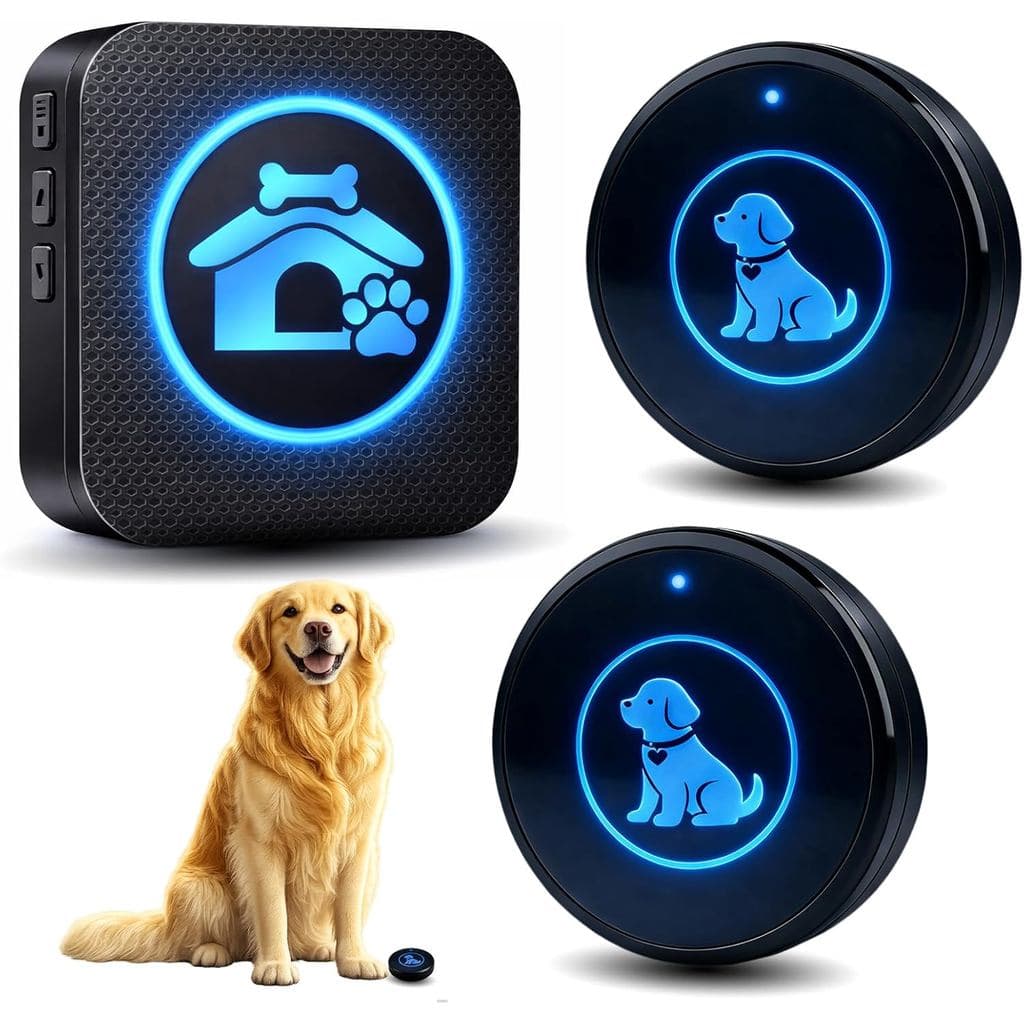 Campainha para Cães (2026 com Toque Aprimorado e Autoiluminação) para Treinamento Sanitário, Campainhas Sem Fio para Cãe