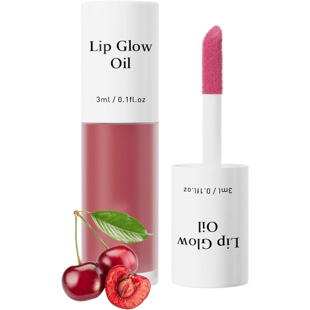 Óleo Labial Iluminador com Cor |   3ml de Maquiagem para Lábios Coreana |   Óleo Labial com Alto Índice de Reprodução de