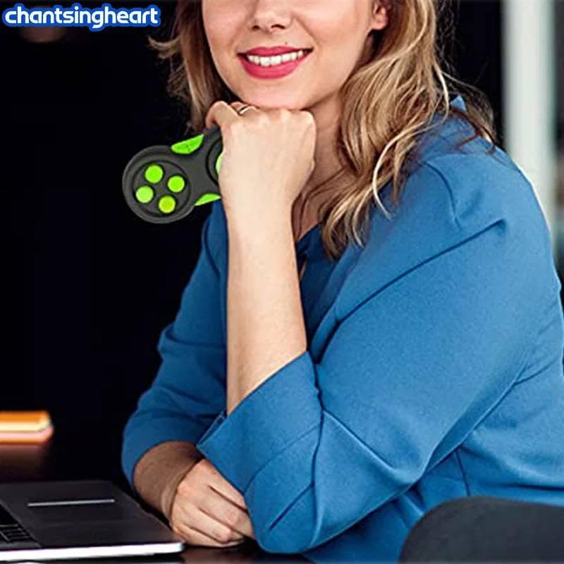 CHANT Retro Game Controller Style Fidget Toy Ajuda A Aliviar O Estresse E Ansiedade , Ideal Para Concentração Em Sala De