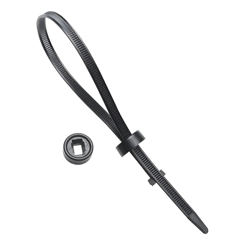 Abraçadeira De Nylon Para Chassis 300x6mm Preta 100pçs Preto Preto