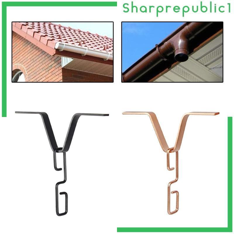 [Sharprepublic1] Correntes De Chuva , Adaptadores De Calha Ganchos De Corrente Estabilização , Ferrugem , Acessórios Ext